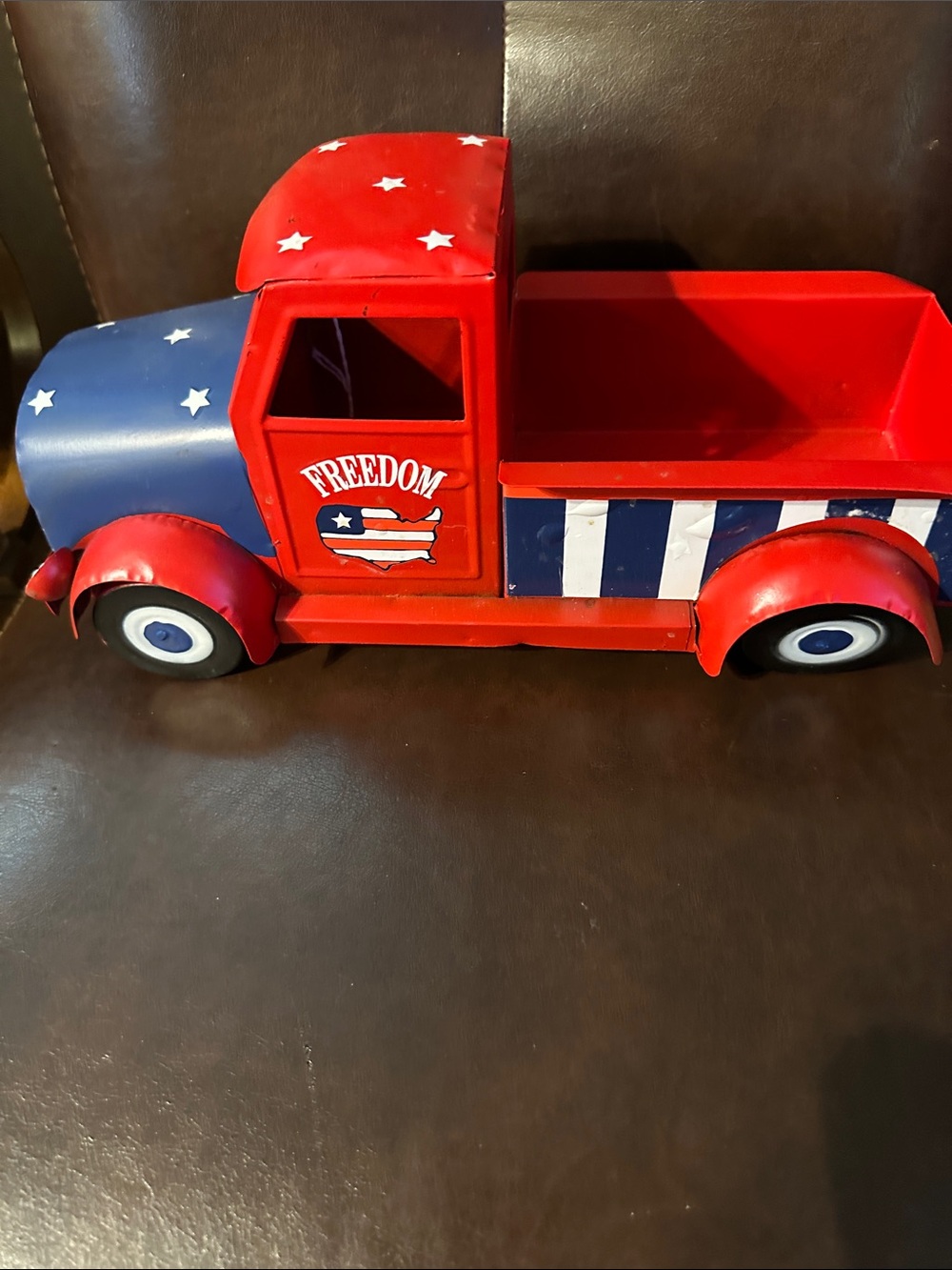Freedom Red & Blue Metal Truck